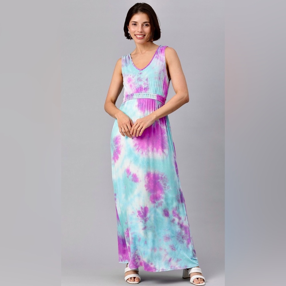 Olive + Oak Tie-Dye Maxi Sundress